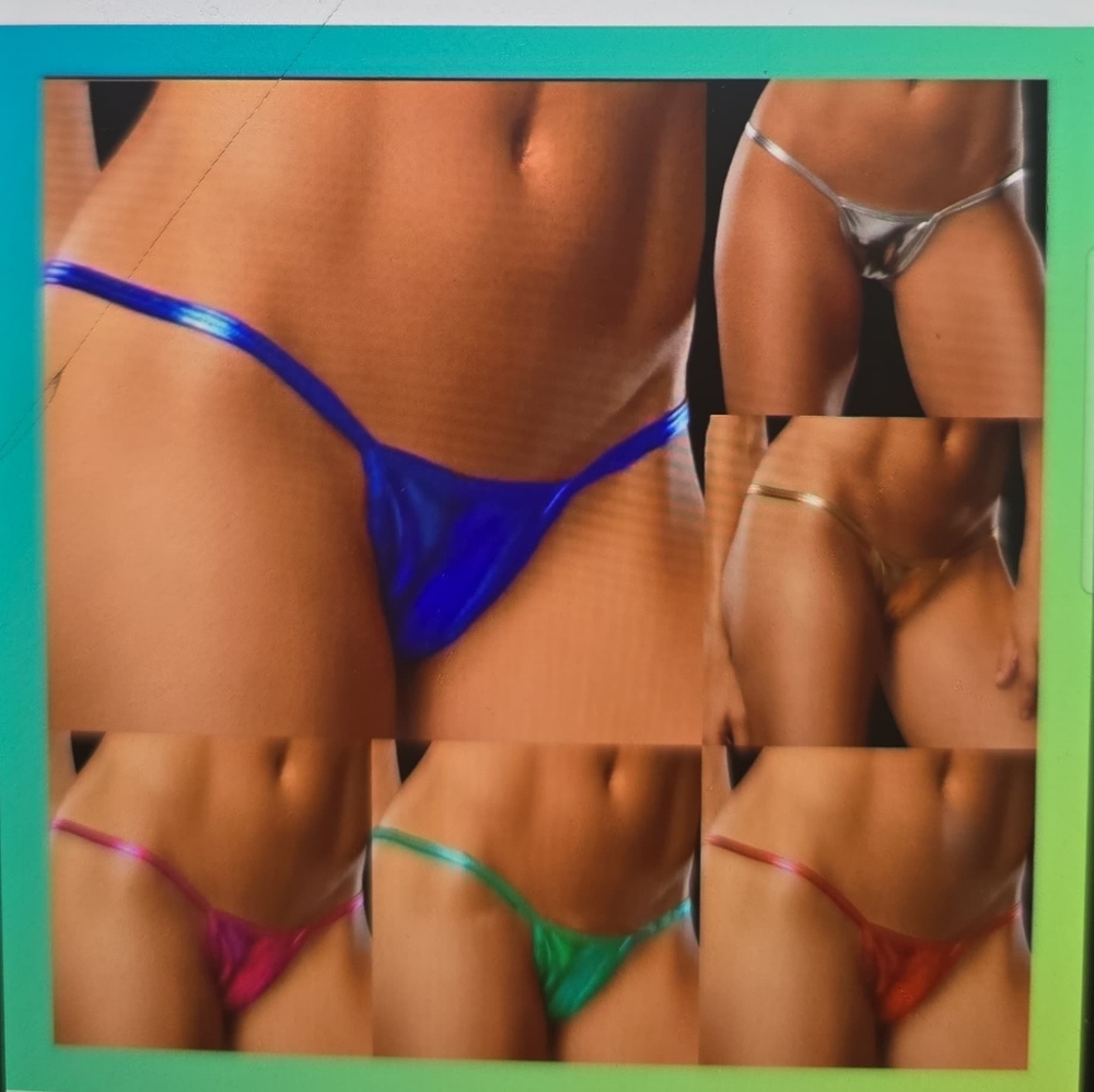 Sexy glisten metallicGoldGreen Purple Blue